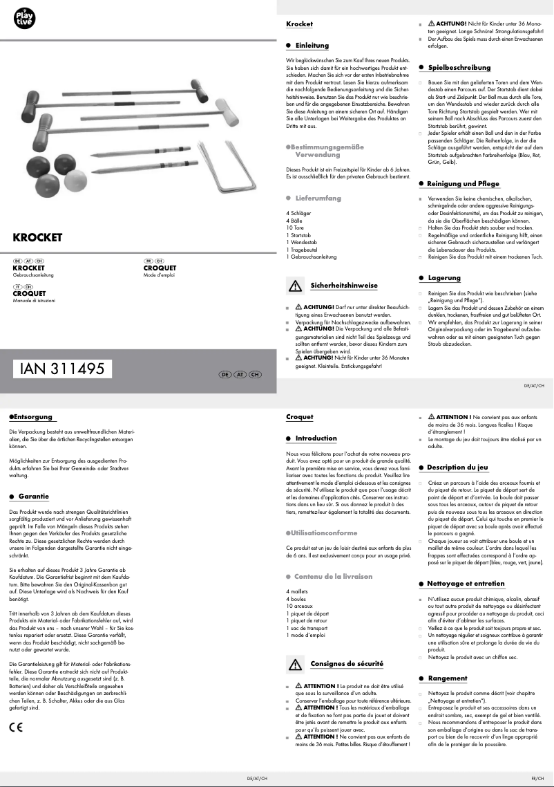 Página 1 del manual Manual de usuario Playtive HG04579