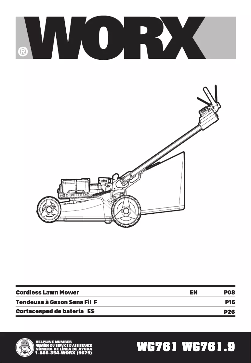 Image de la première page du manuel de l'appareil WG761