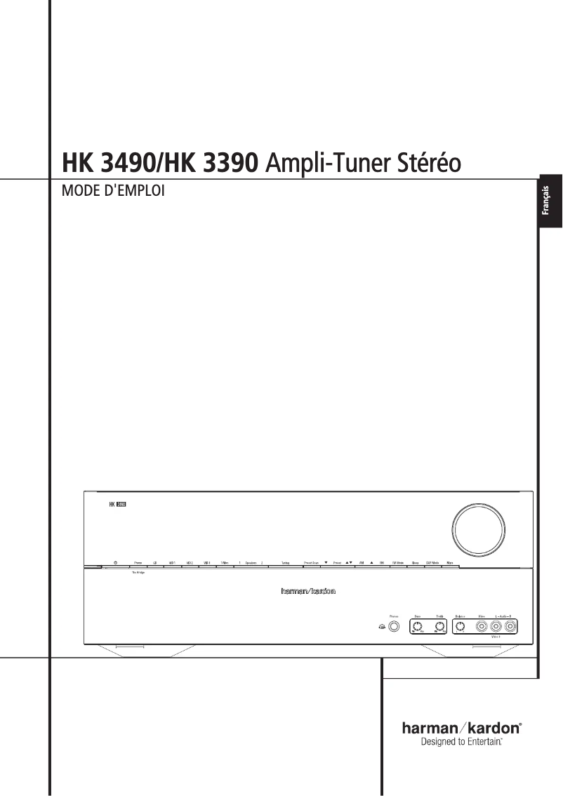 Image de la première page du manuel de l'appareil HK 3490