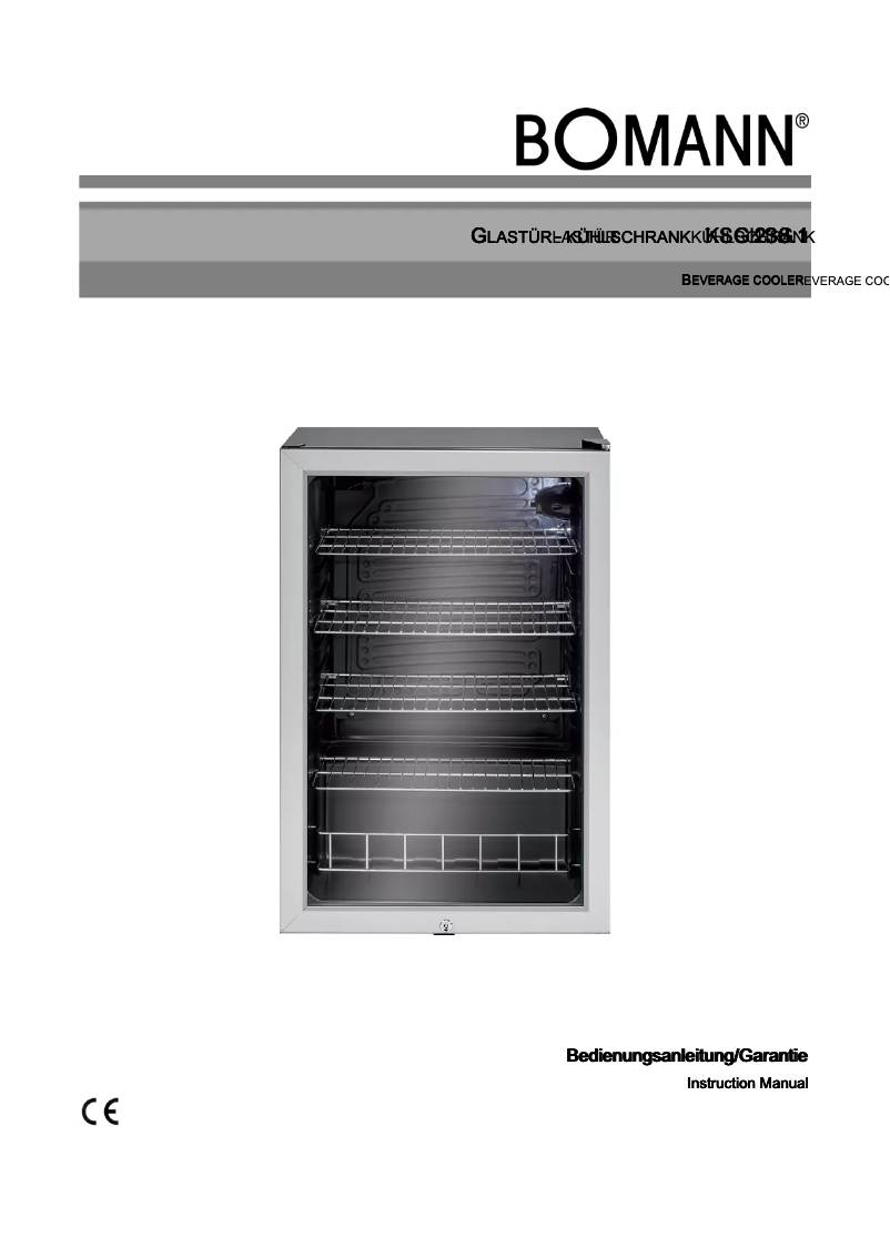 Page 1 de la notice Manuel utilisateur Bomann KSG 238.1