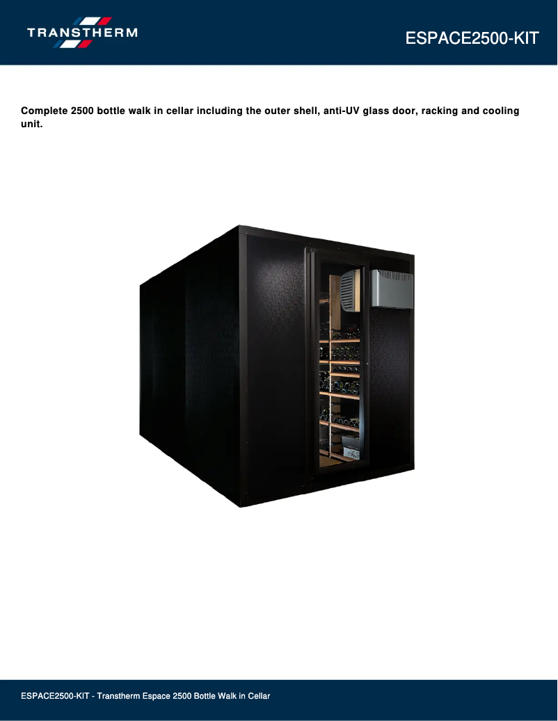 Image de la première page du manuel de l'appareil ESPACE2500-KIT