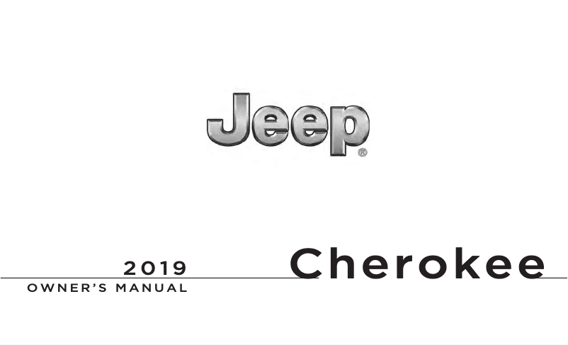 Image de la première page du manuel de l'appareil Grand Cherokee SRT (2019)