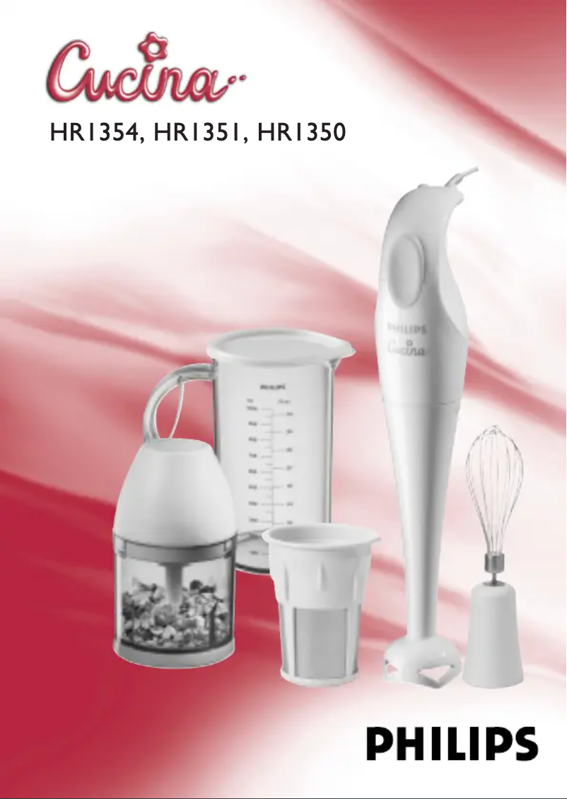 Page n°1 - Manuel utilisateur Philips HR1350