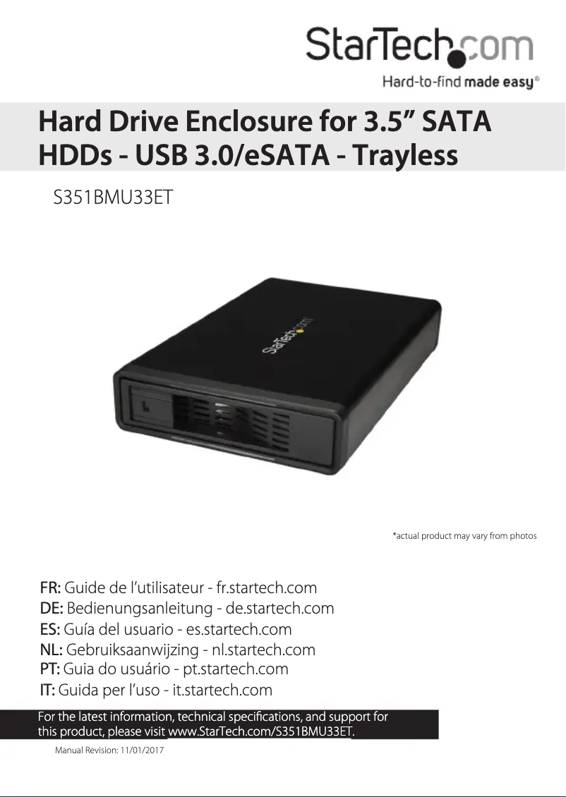 Image de la première page du manuel de l'appareil S351BMU33ET