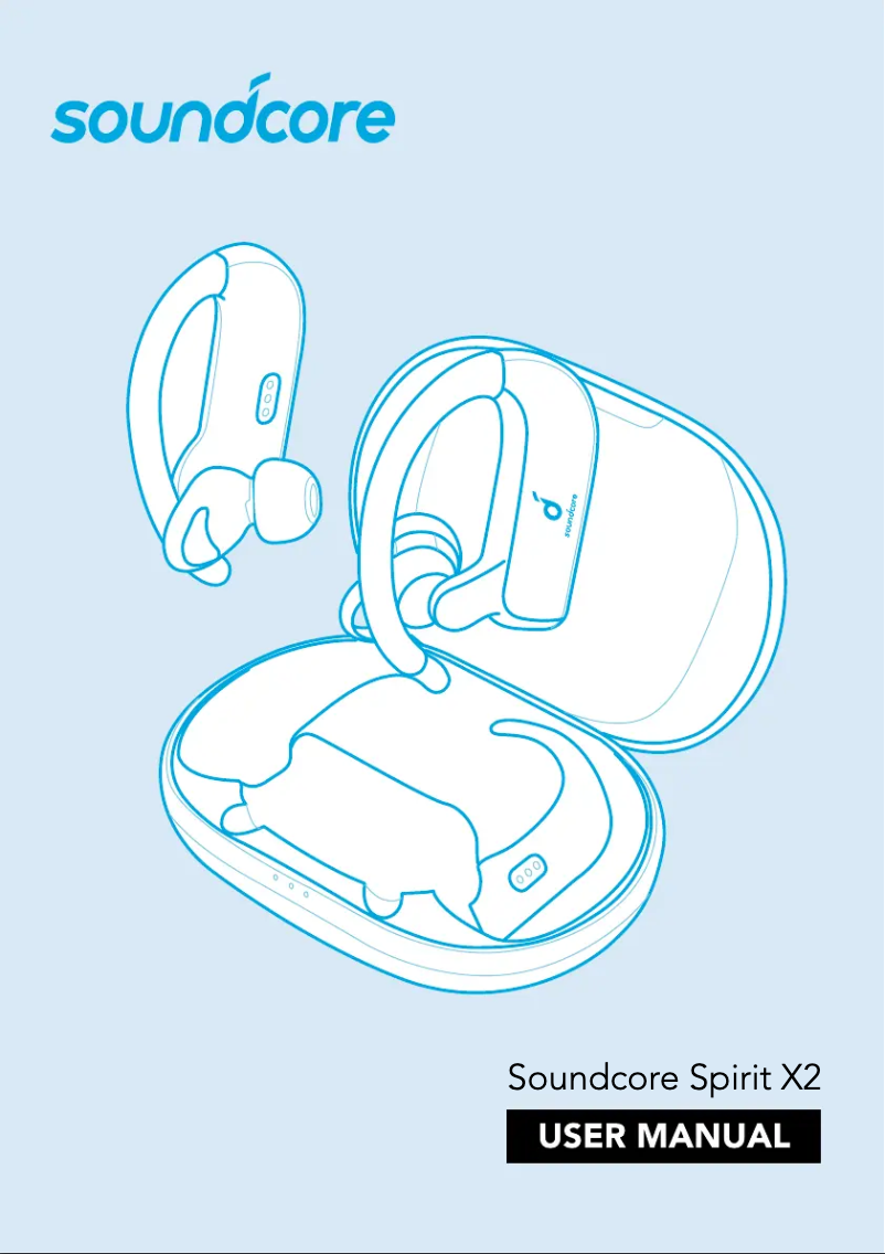 Page 1 de la notice Manuel utilisateur Soundcore Spirit X2