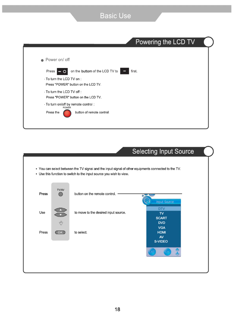 Image de la première page du manuel de l'appareil TFD-1945DVBT