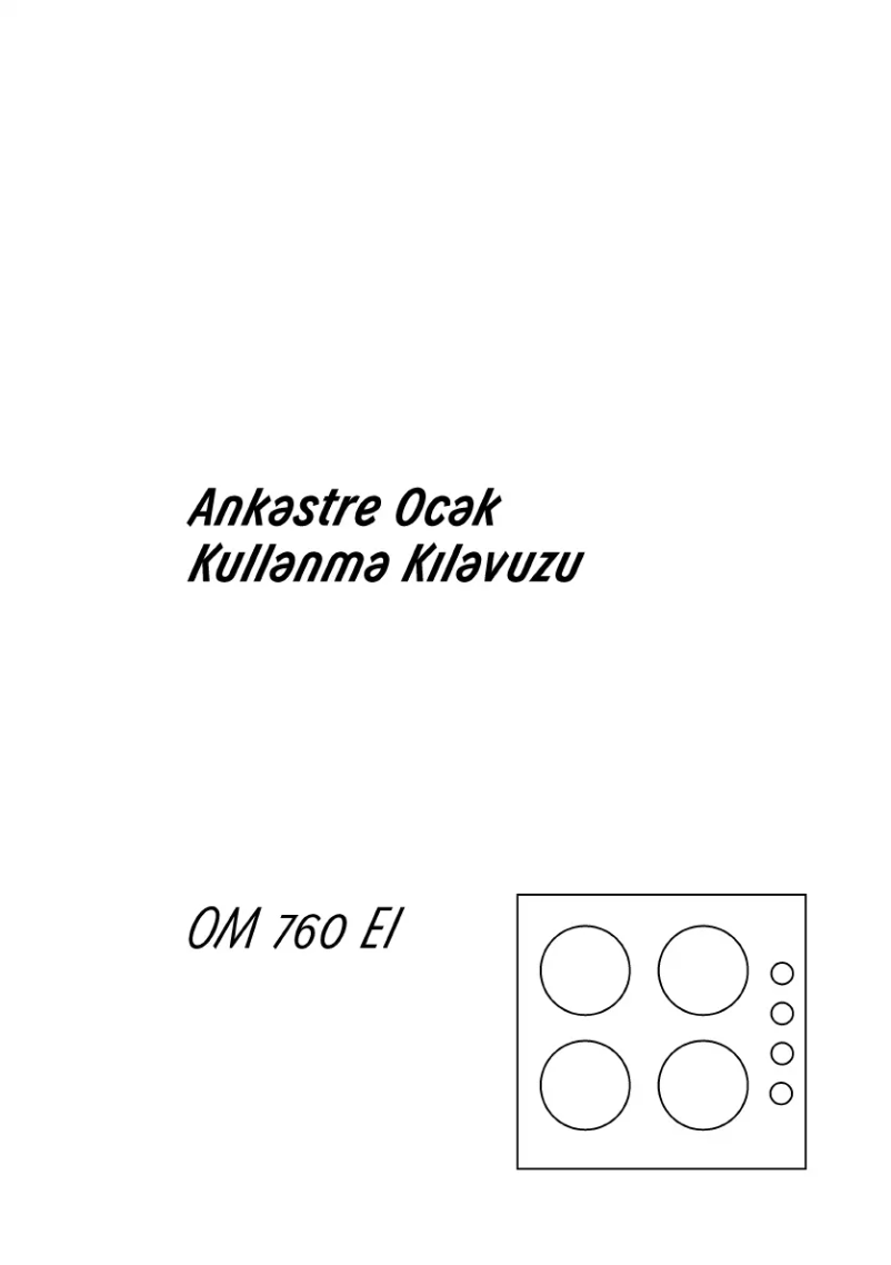 Image de la première page du manuel de l'appareil OM 760 EI