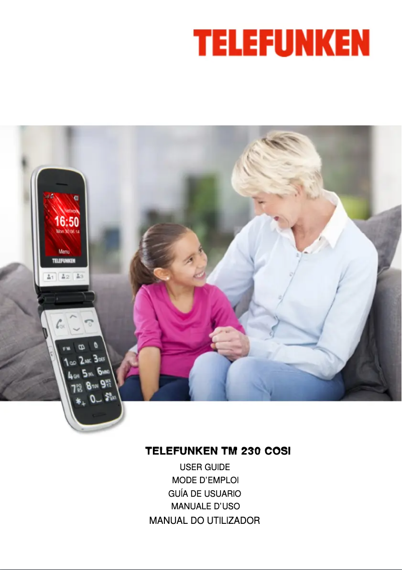 Page 1 de la notice Manuel utilisateur Telefunken TM230 COSI