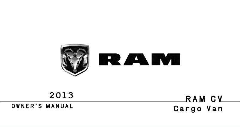 Image de la première page du manuel de l'appareil C/V (2013)