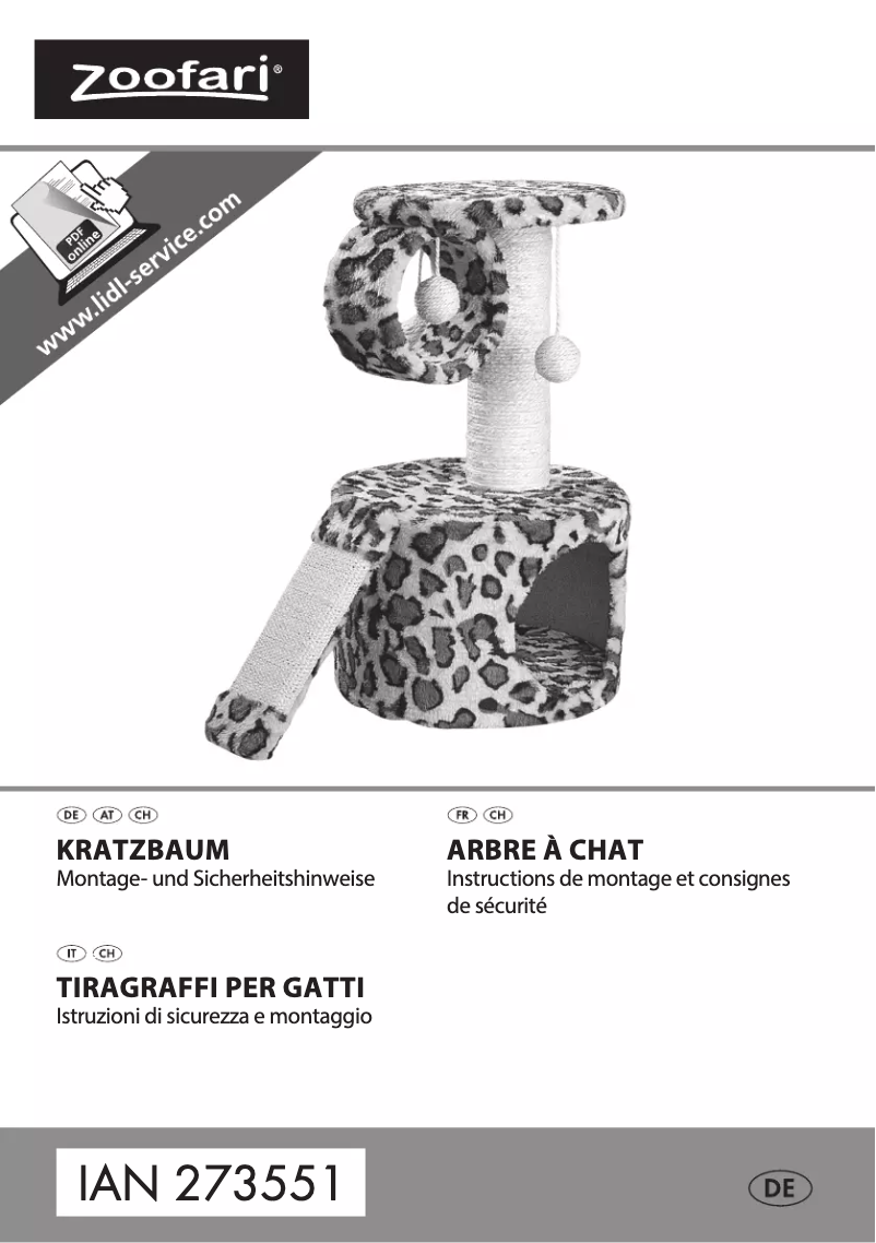 Página 1 del manual Manual de usuario Zoofari IAN 273551