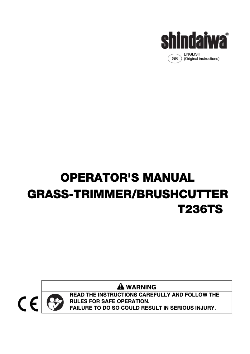 Image de la première page du manuel de l'appareil T236TS