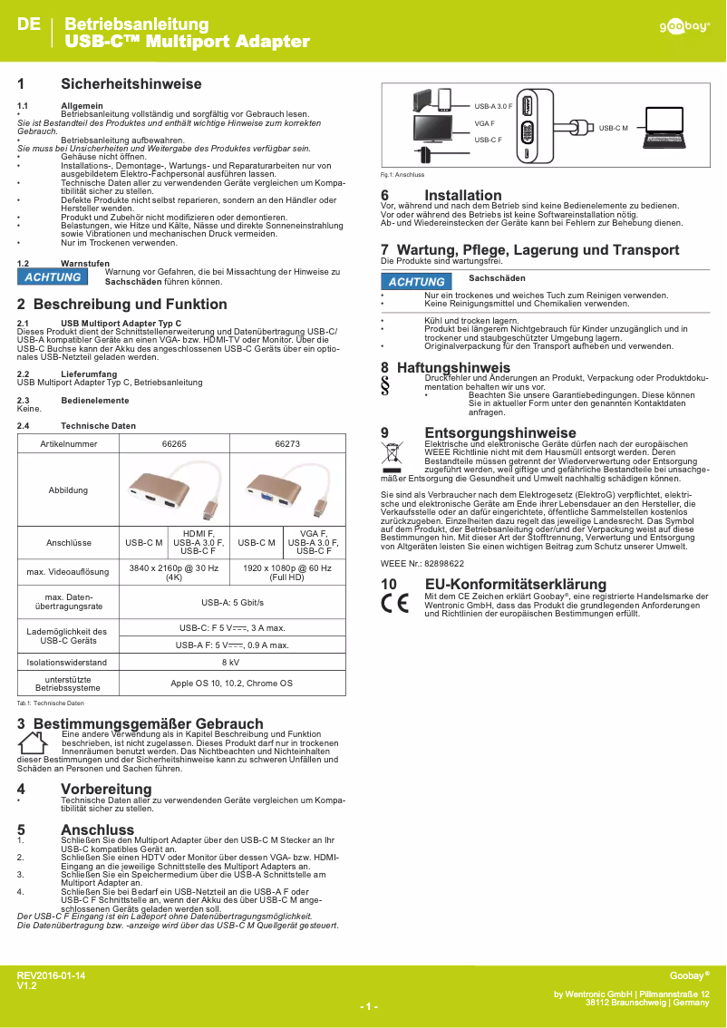 Image de la première page du manuel de l'appareil 66273