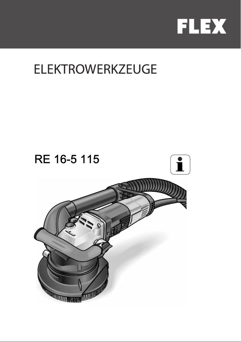 Page n°1 - Manuel utilisateur Flex RE 16-5 115