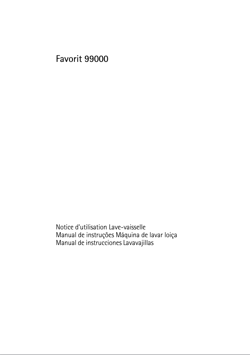 Image de la première page du manuel de l'appareil F 99000 VI