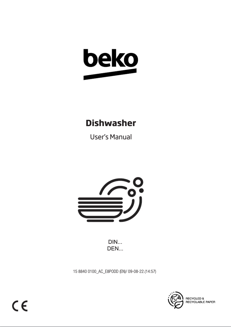 Page n°1 - Manuel utilisateur Beko DEN59532XAD