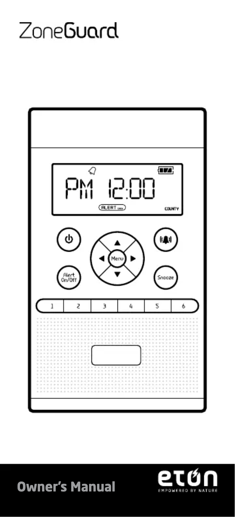 Page 1 de la notice Manuel utilisateur Eton ZoneGuard