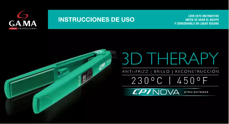 Página 1 del manual Manual de usuario GA.MA Nova CP1