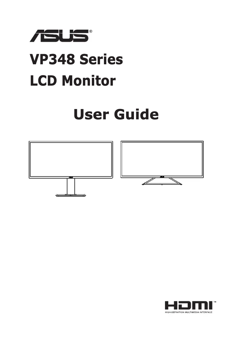 Page n°1 - Manuel utilisateur Asus VP348QGL