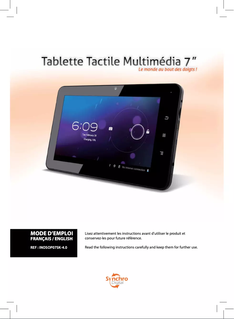 Page n°1 - Manuel utilisateur Synchro Digital INOSOP07SK-4.0