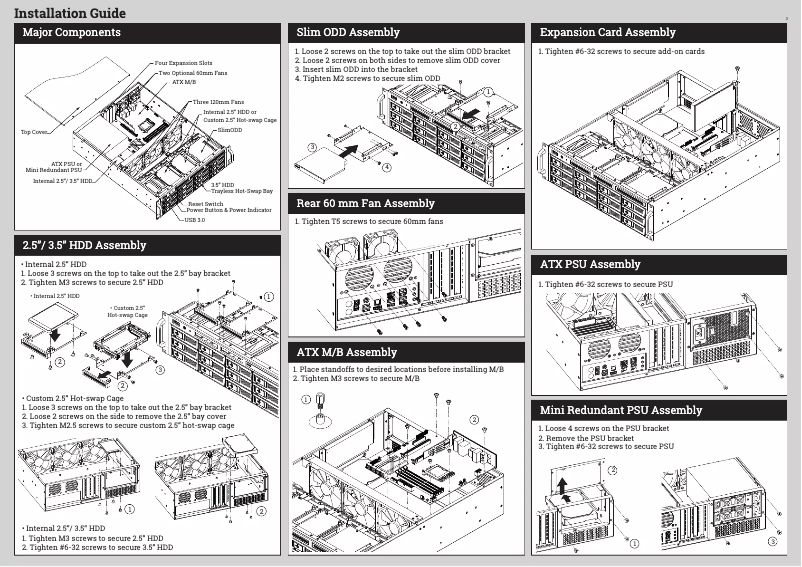 Page 1 de la notice Manuel utilisateur iStarUSA M-3120-ATX
