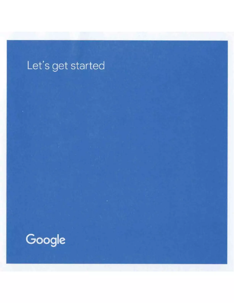 Page 1 de la notice Manuel utilisateur Google Wifi Point