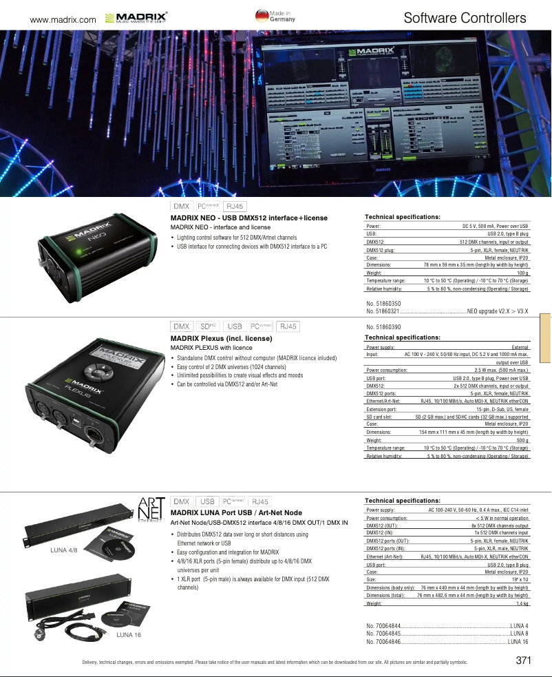 Page n°1 - Catalogue Madrix Plexus