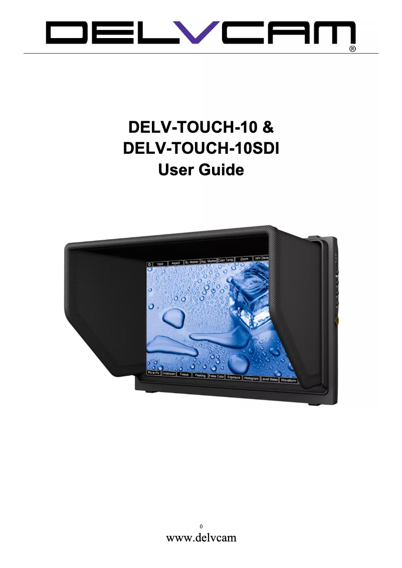 Imagen de la primera página del manual del dispositivo DELV-TOUCH-10