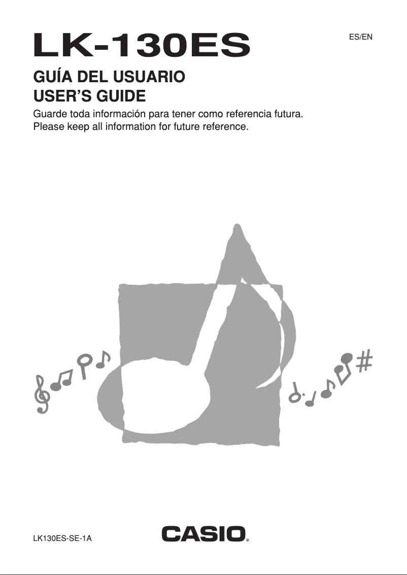Page n°1 - Manuel utilisateur Casio LK-130ES