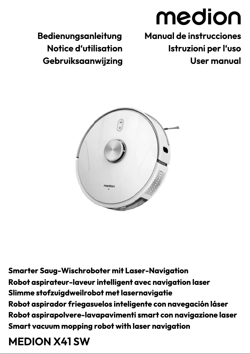 Image de la première page du manuel de l'appareil X41 SW (MD 11916)