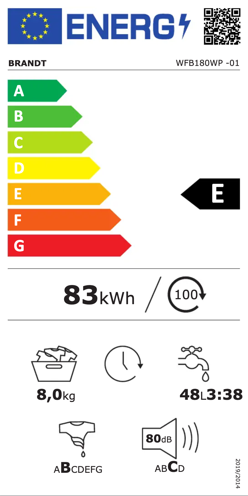 Imagen de la primera página del manual del dispositivo WFB180WP