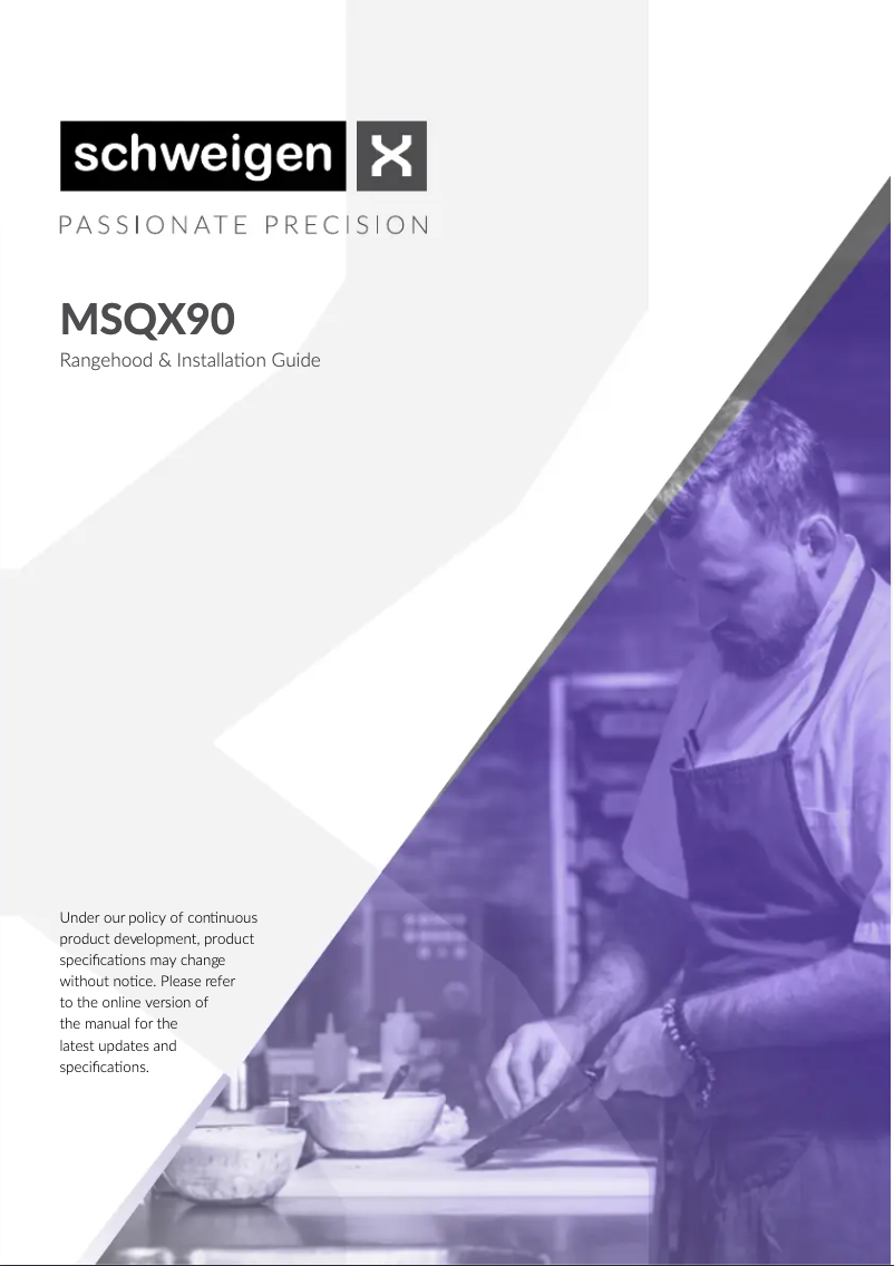 Image de la première page du manuel de l'appareil MSQX90