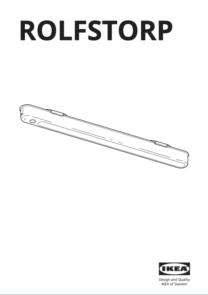 Page 1 de la notice Manuel utilisateur Ikea ROLFSTORP 505.395.64