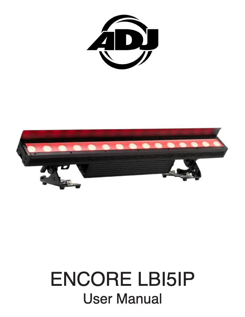 Page 1 de la notice Manuel utilisateur Adj Encore LB15IP