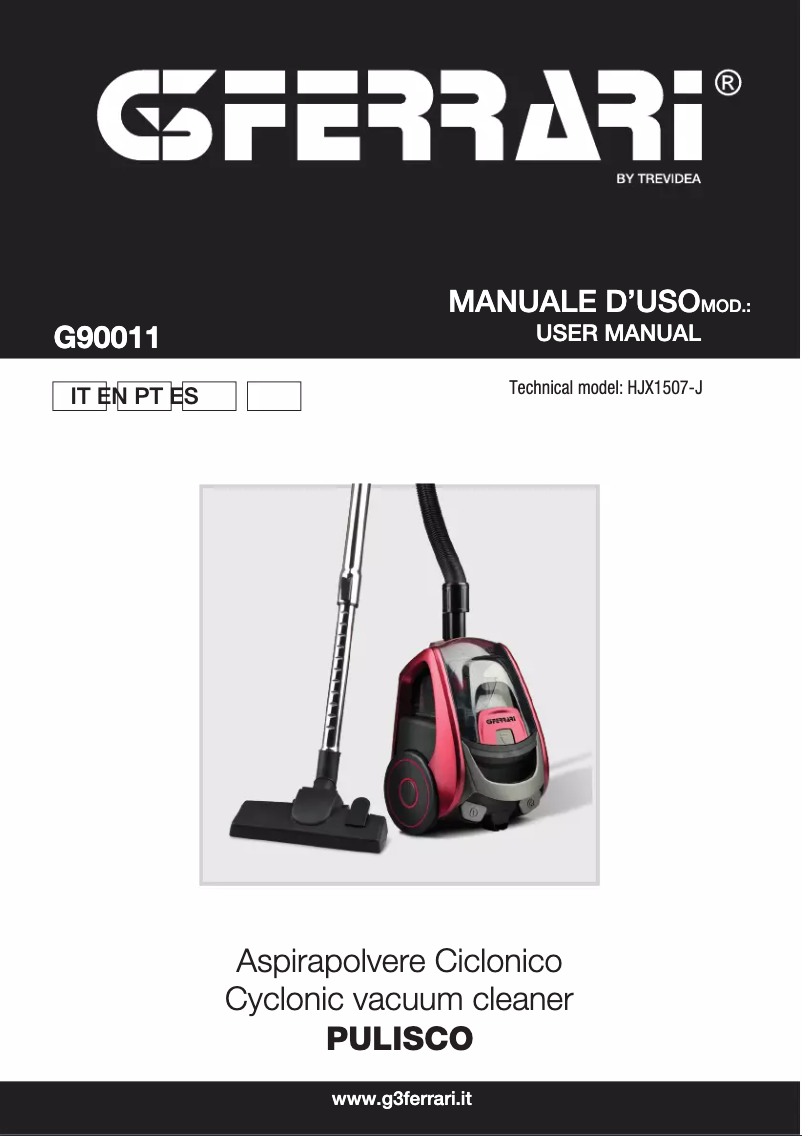 Image de la première page du manuel de l'appareil Pulisco G90011