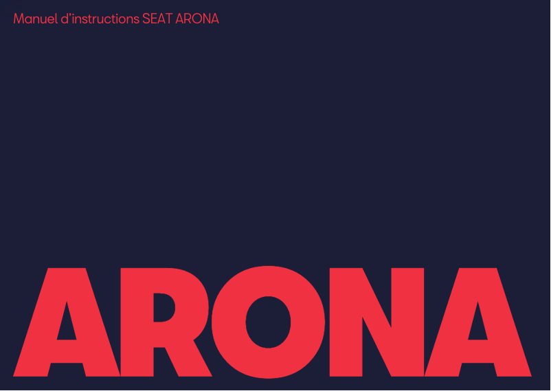 Page 1 de la notice Manuel utilisateur Seat Arona (2025)