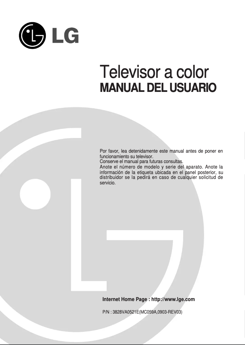 Image de la première page du manuel de l'appareil 21FJ5AB