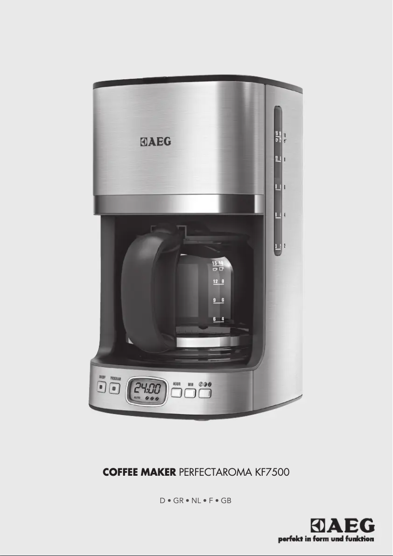 Page 1 de la notice Manuel utilisateur AEG KF7500
