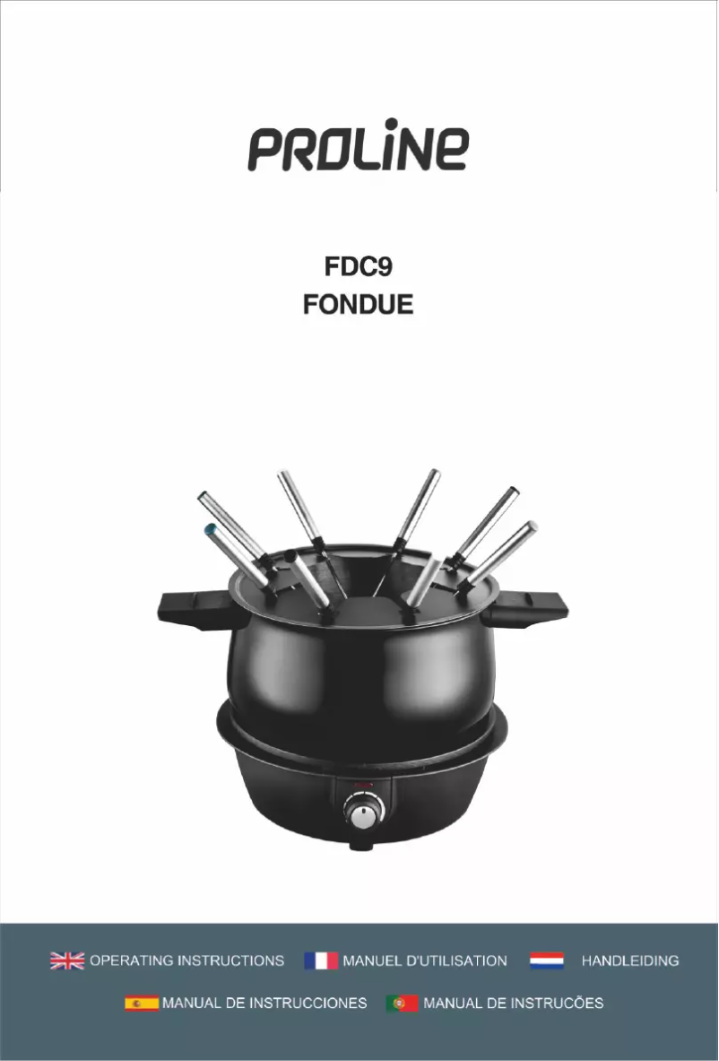 Page n°1 - Manuel utilisateur Proline FDC9