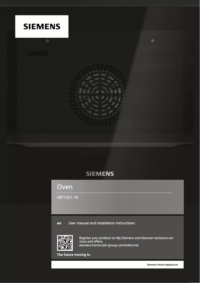 Page 1 de la notice Manuel utilisateur Siemens HB772G1B1B