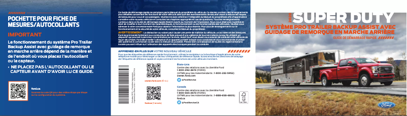 Image de la première page du manuel de l'appareil F-450 (2020)