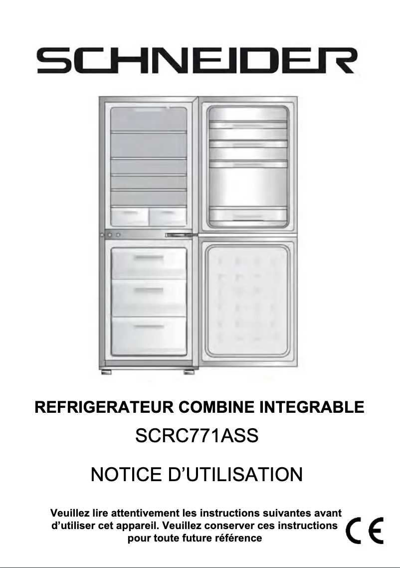 Image de la première page du manuel de l'appareil SCRC771ASS