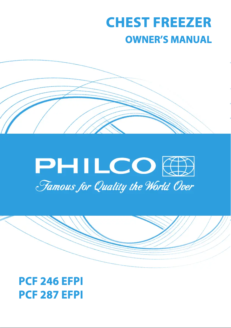 Page n°1 - Manuel utilisateur Philco PCF 287 EFPI