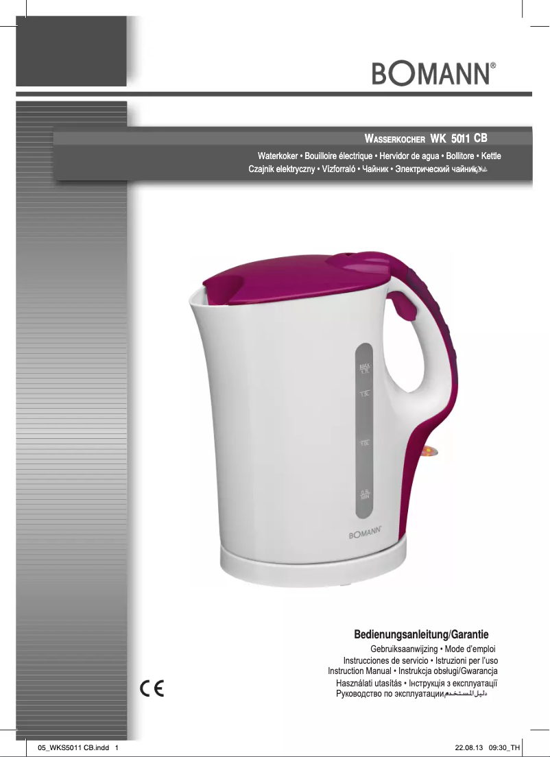 Page 1 de la notice Manuel utilisateur Bomann 5011 CB grün