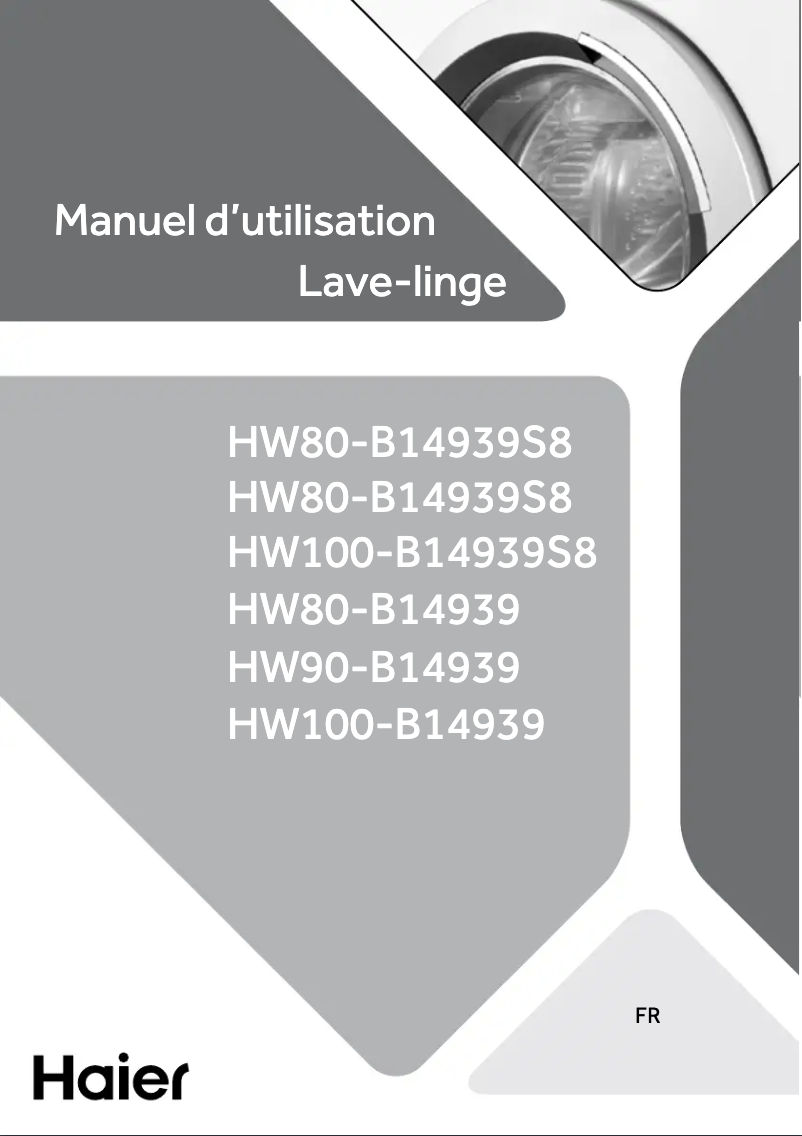 Page 1 de la notice Manuel utilisateur Haier HW100-B14939