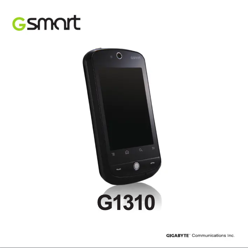 Page n°1 - Manuel utilisateur GSmart G1310