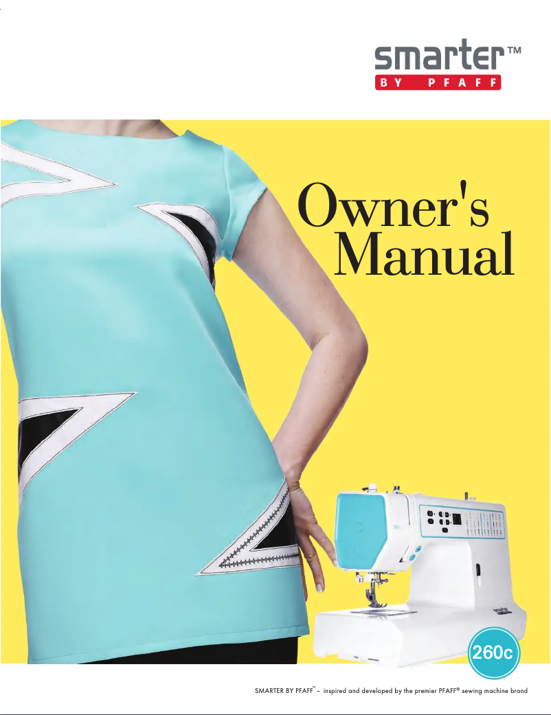 Page 1 of the manual User Manual Pfaff Smarter By 155