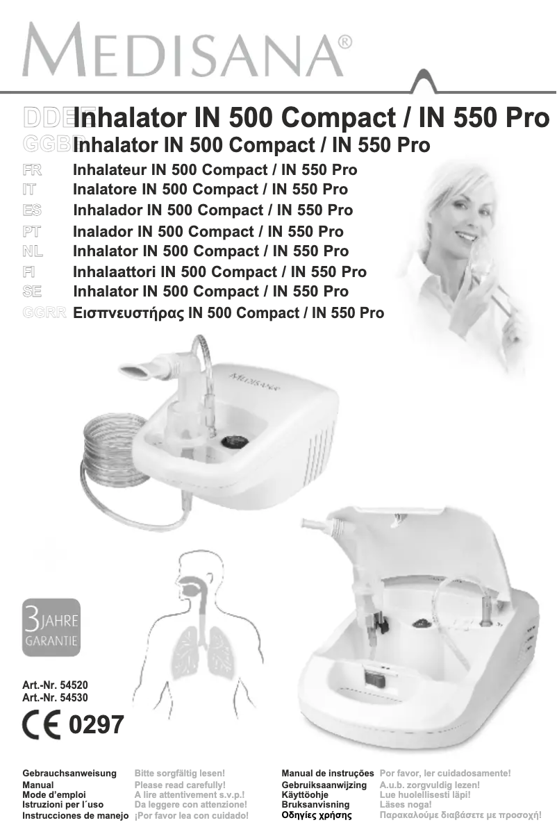 Page 1 de la notice Manuel utilisateur Medisana IN 500