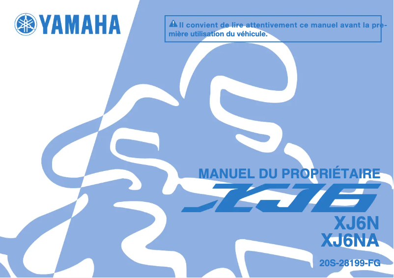 Página 1 del manual Manual de usuario Yamaha XJ6-N (2013)