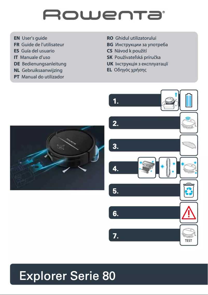 Page 1 de la notice Manuel utilisateur Rowenta Explorer Serie 80 RR7755