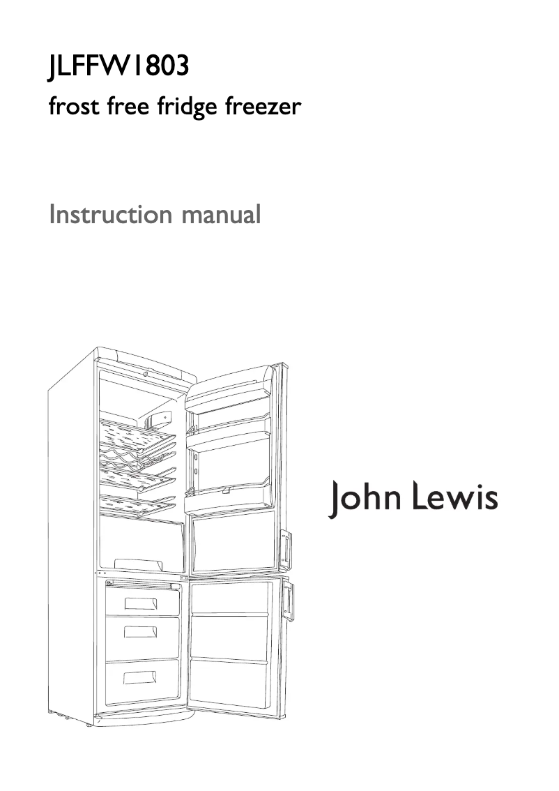 Imagen de la primera página del manual del dispositivo JLFFW 1803